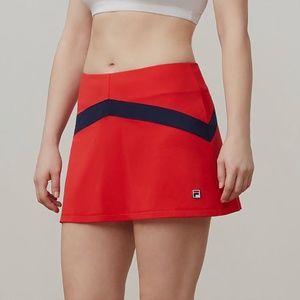 Fila Heritage Colorblocked Women's Tennis Skirt Red/navy Size Small NWT